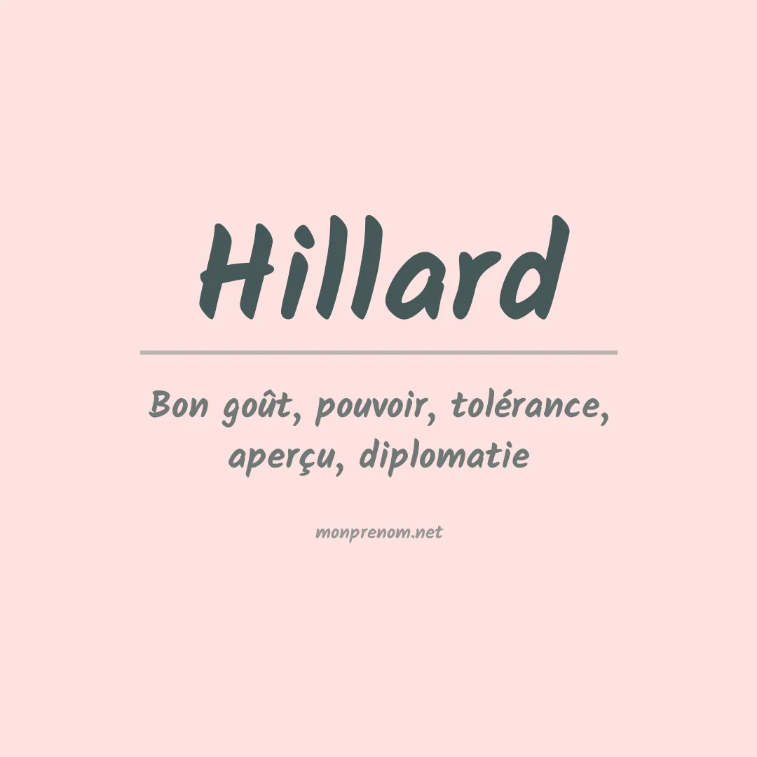 Prénom Hillard