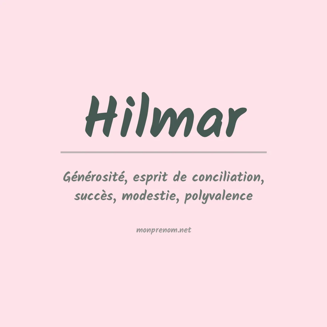 Prénom Hilmar