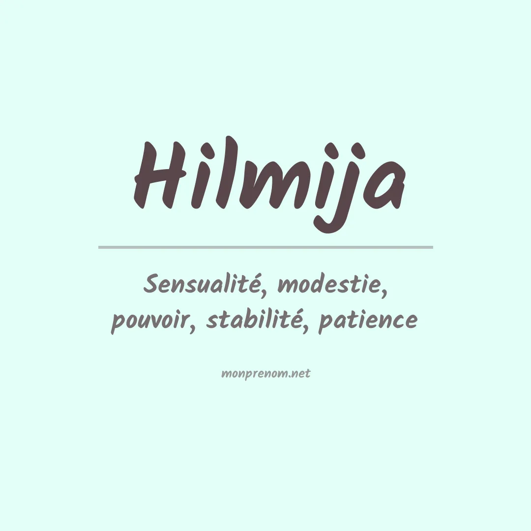 Prénom Hilmija