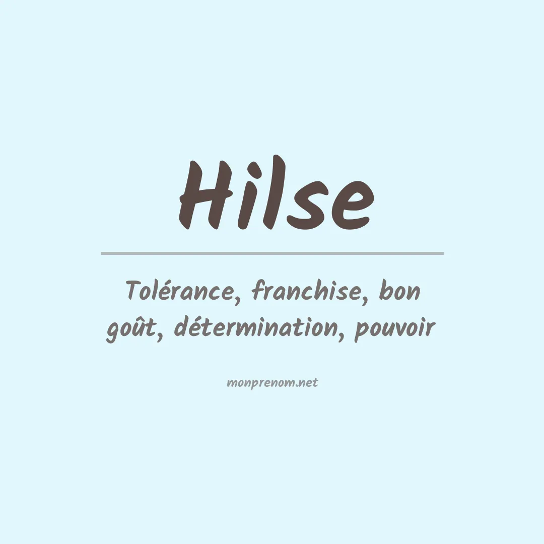 Prénom Hilse