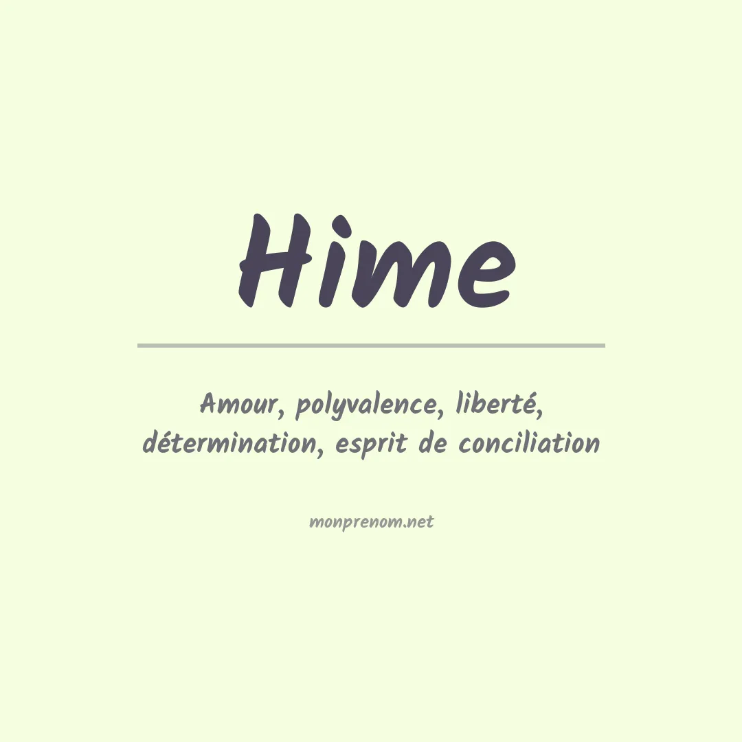 Prénom Hime