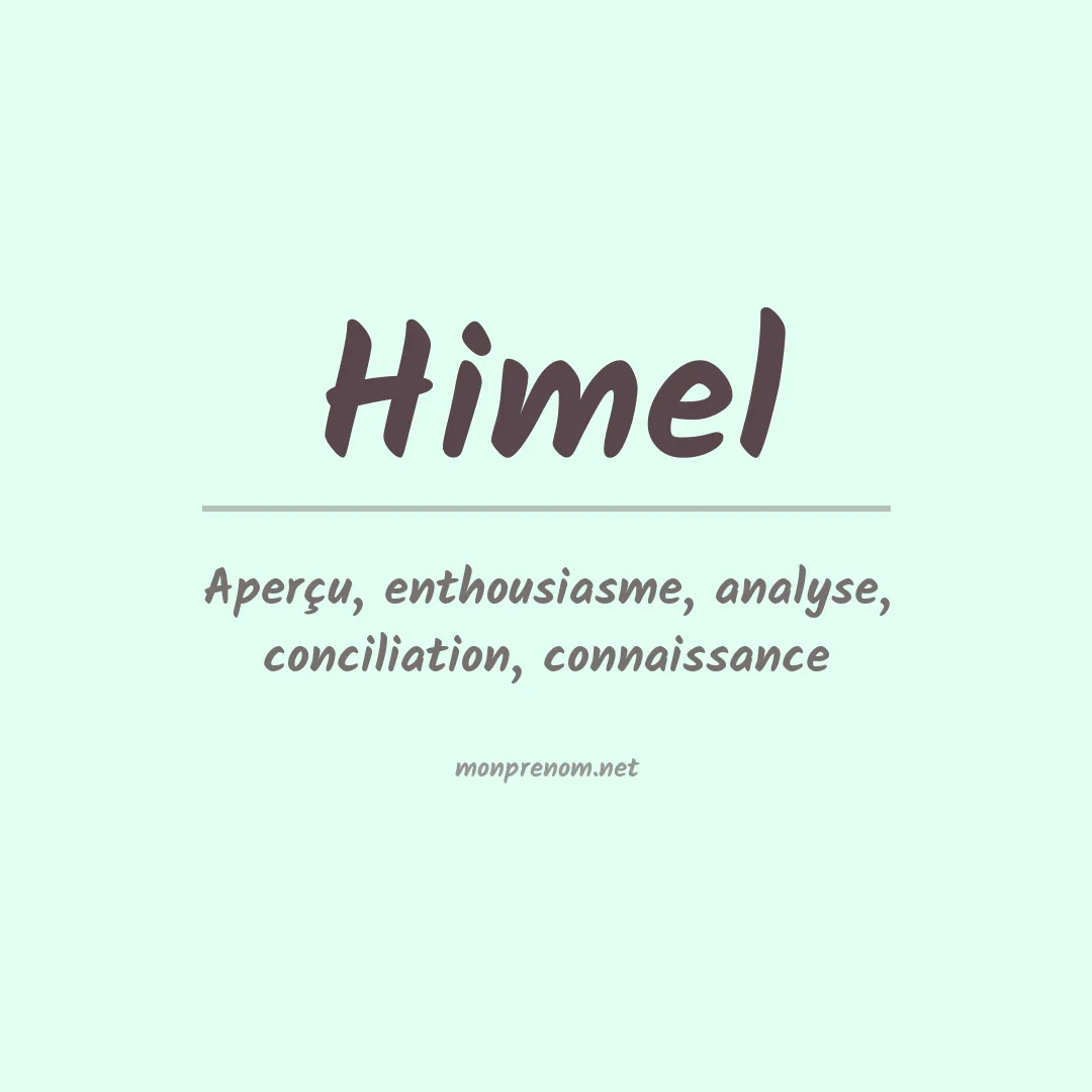 Prénom Himel