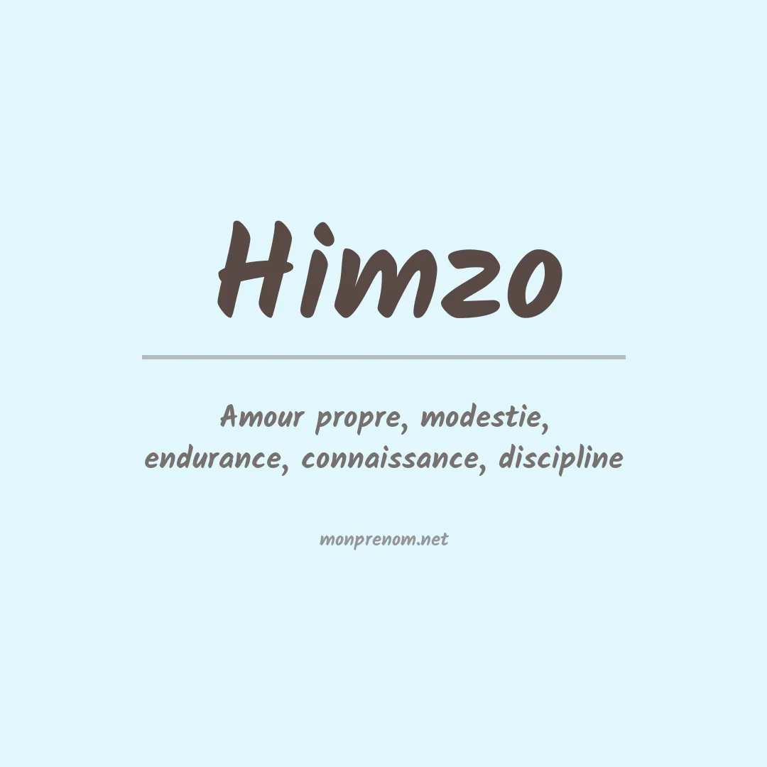 Signification du prénom Himzo