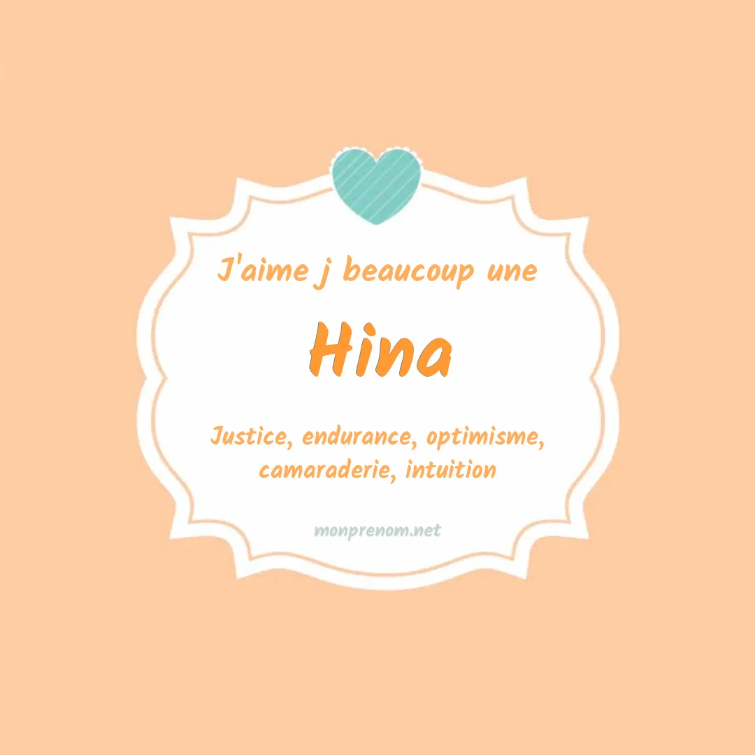 J'aime beaucoup Hina