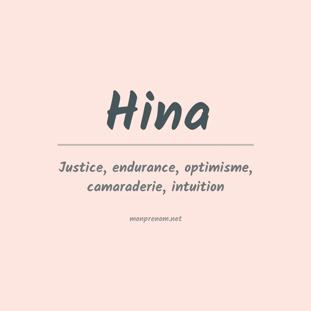 Prénom Hina