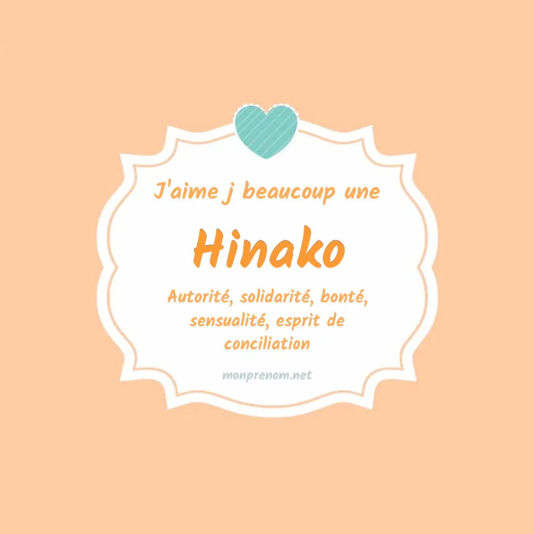 J'aime beaucoup Hinako