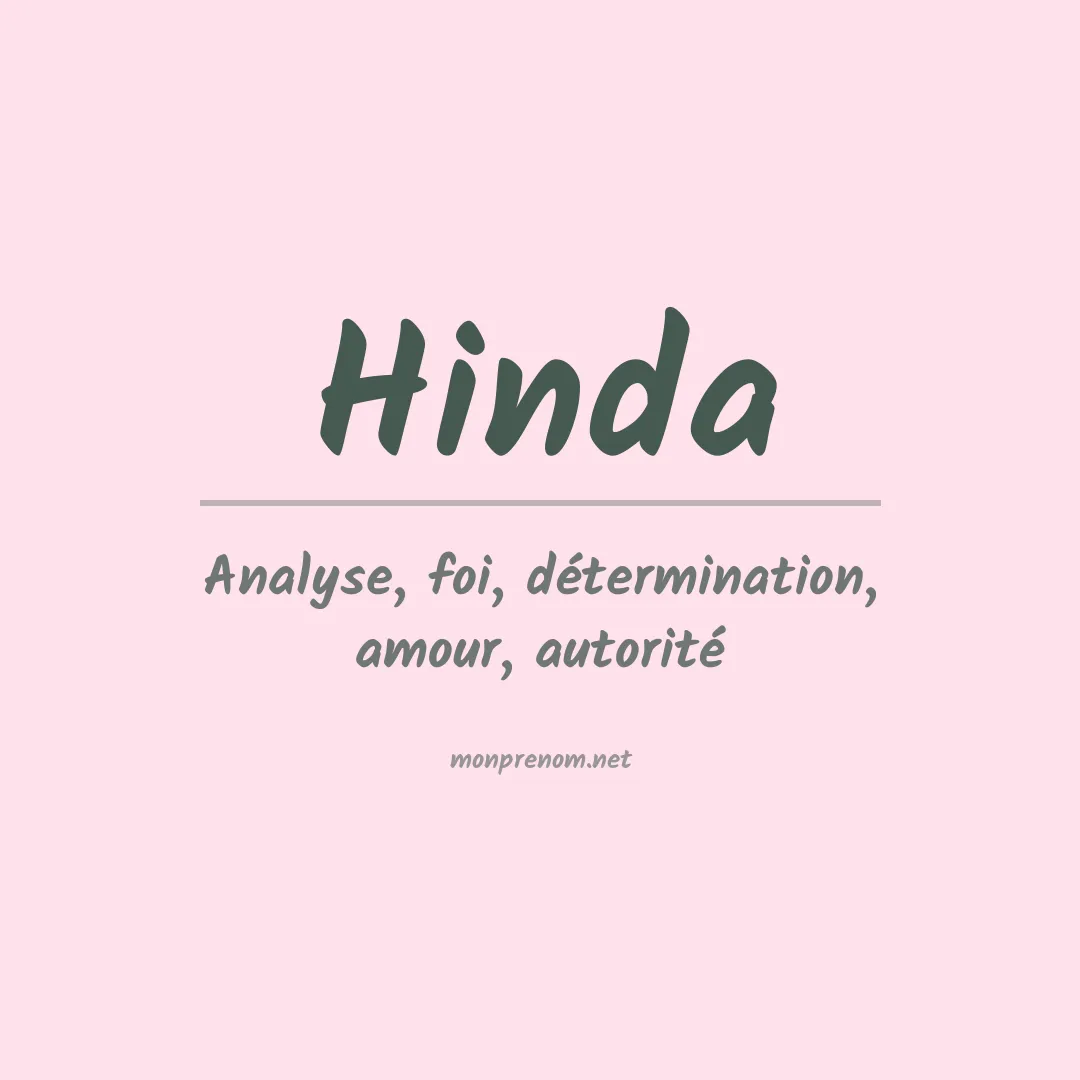 Prénom Hinda
