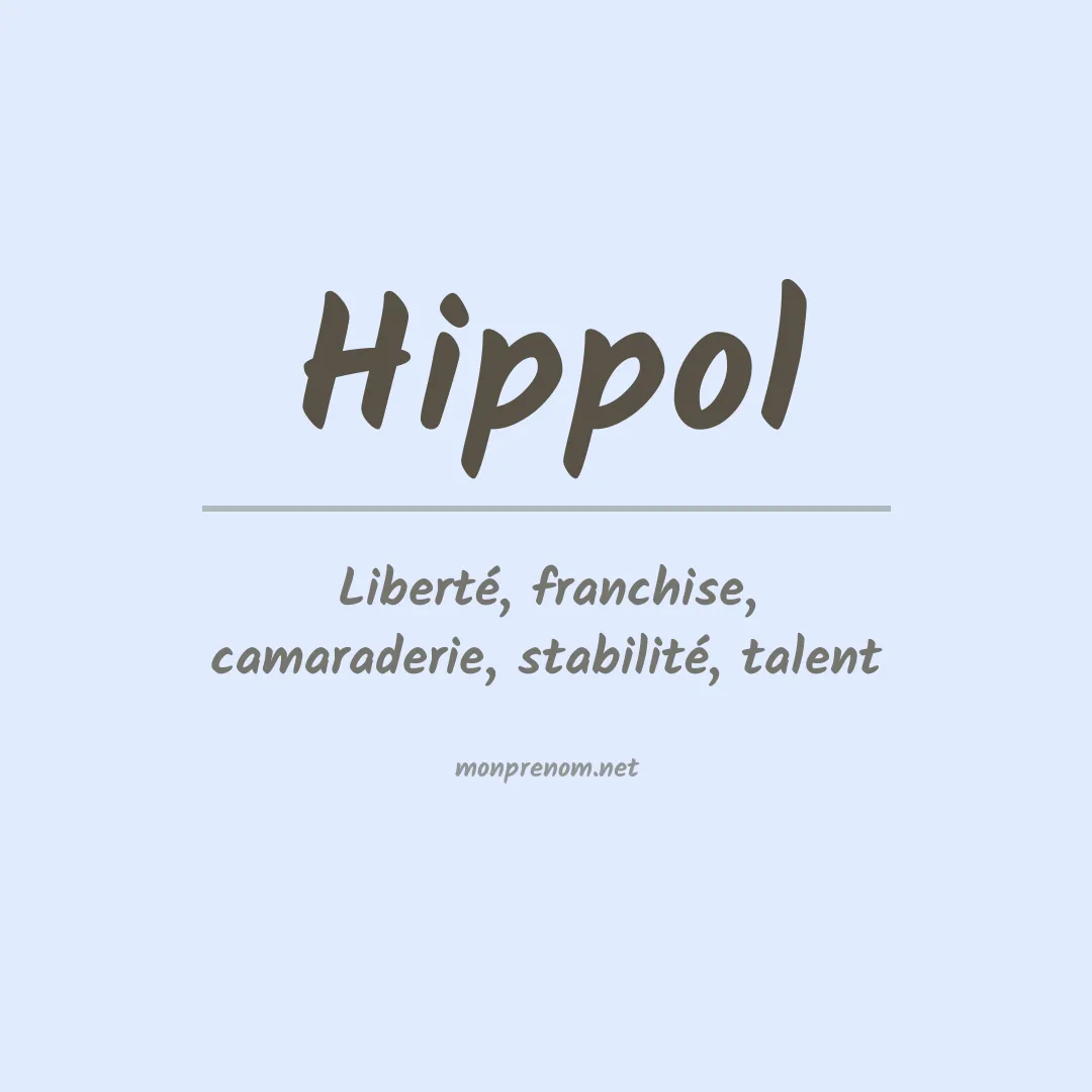 Signification du prénom Hippol