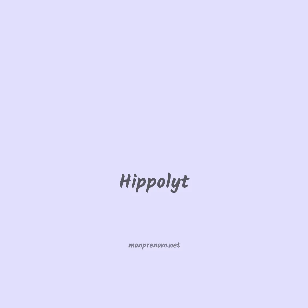 Hippolyt en chinois