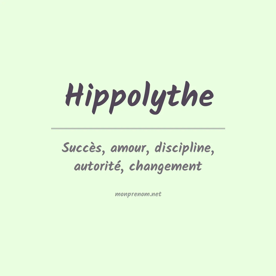 Signification du prénom Hippolythe