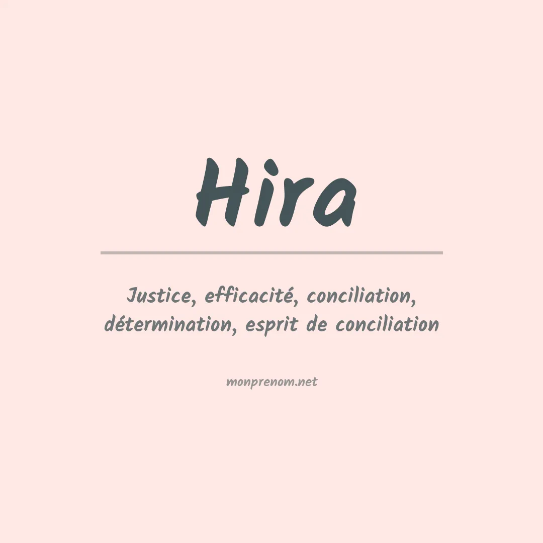 Prénom Hira