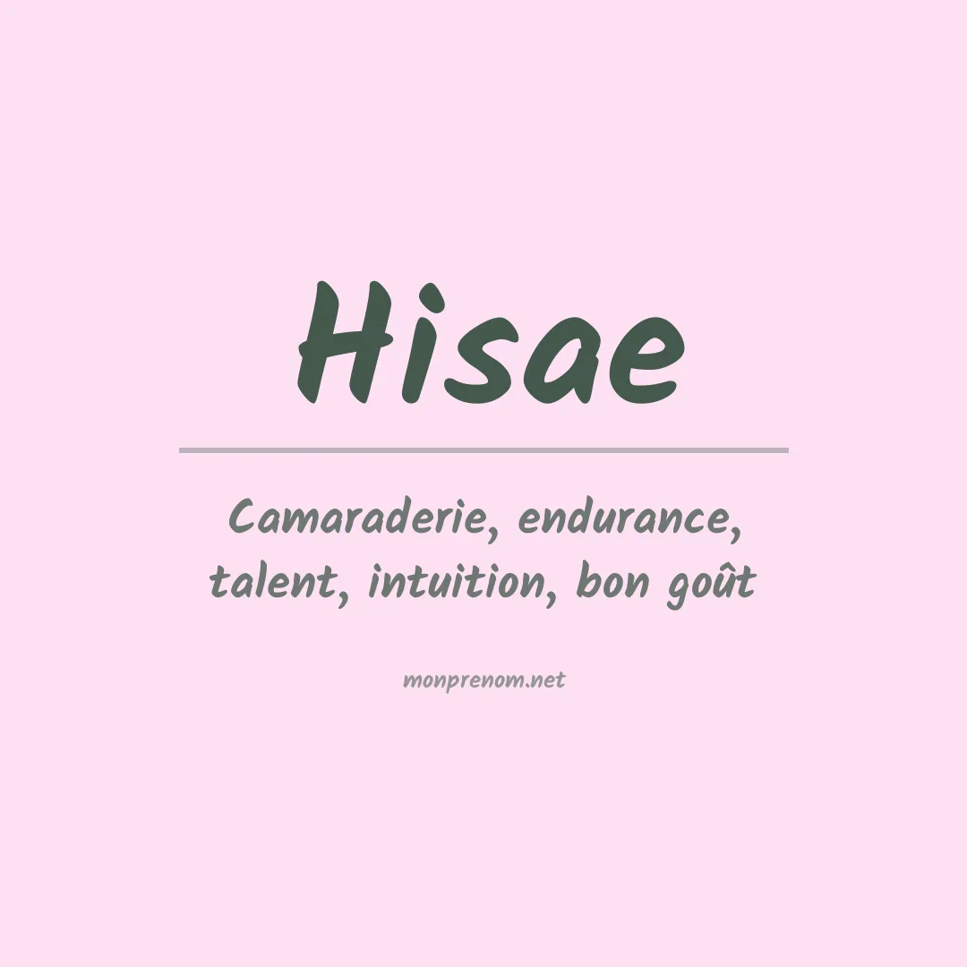 Prénom Hisae