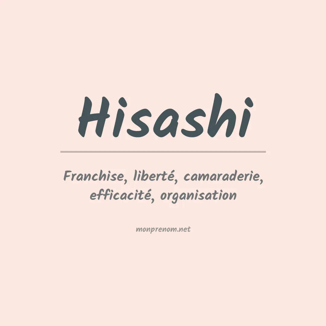 Signification du prénom Hisashi