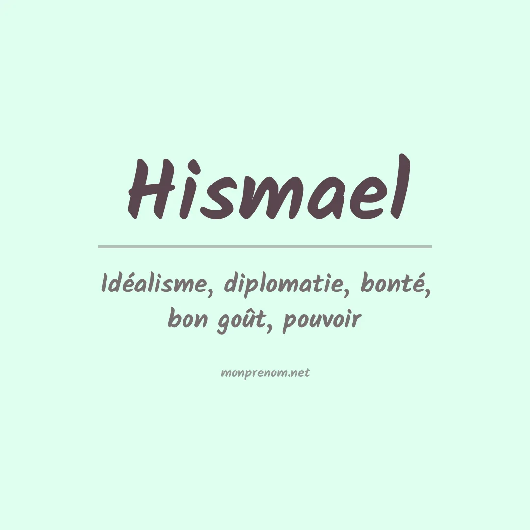 Prénom Hismael