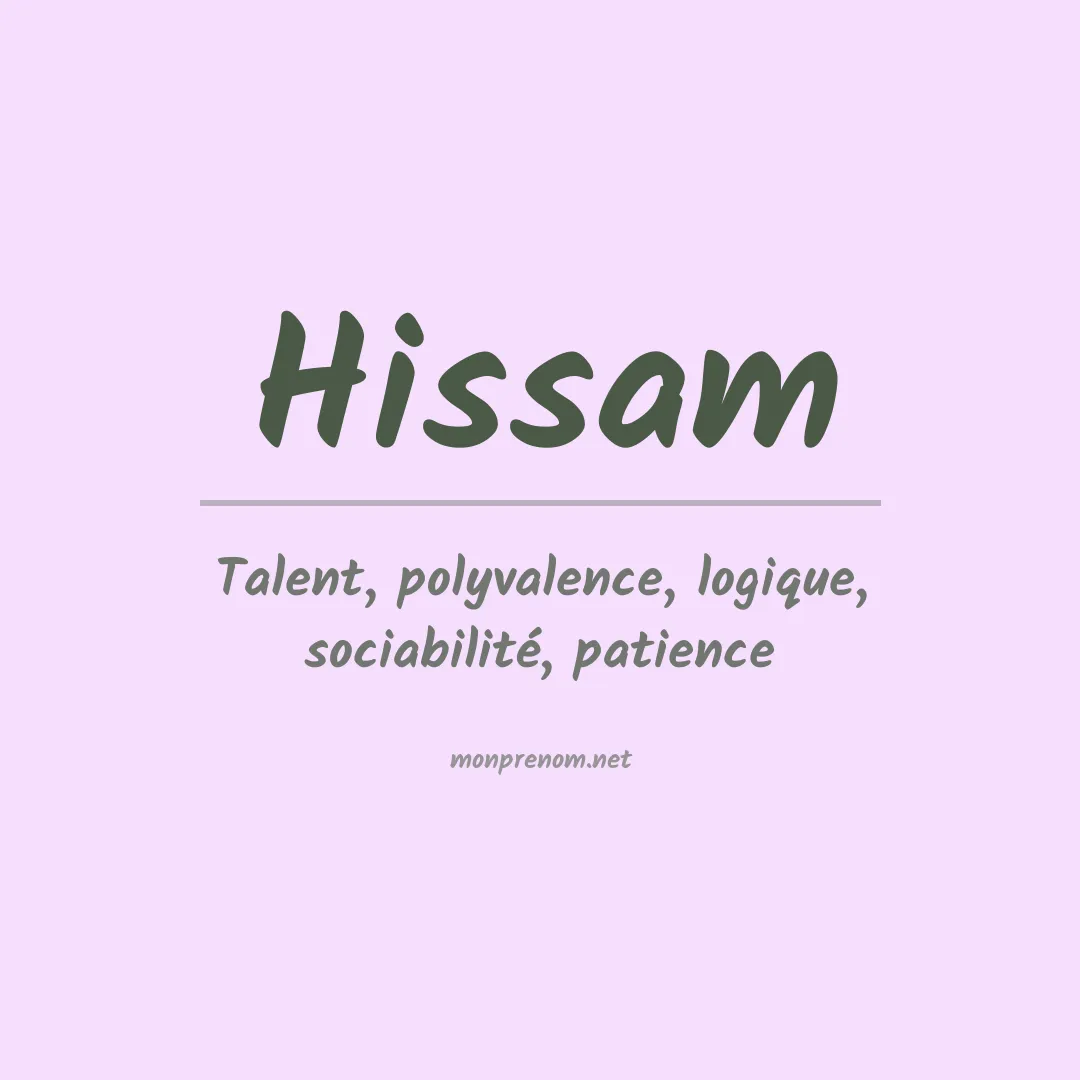 Prénom Hissam