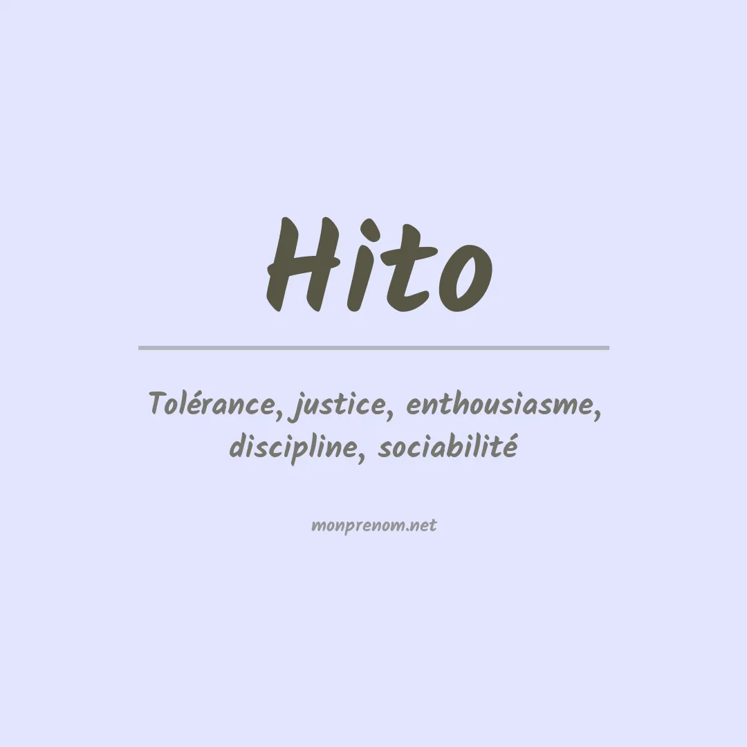 Prénom Hito