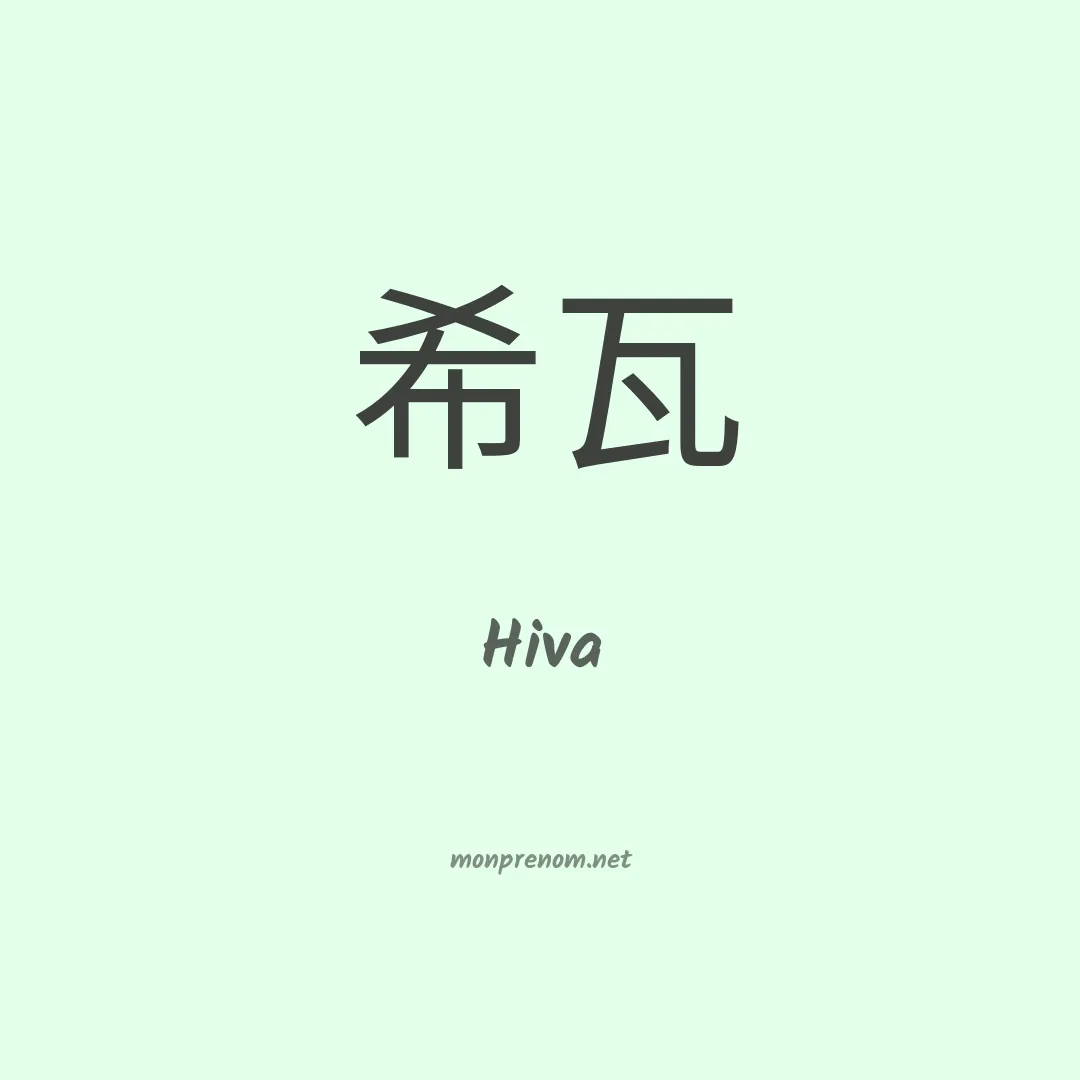 Hiva en chinois