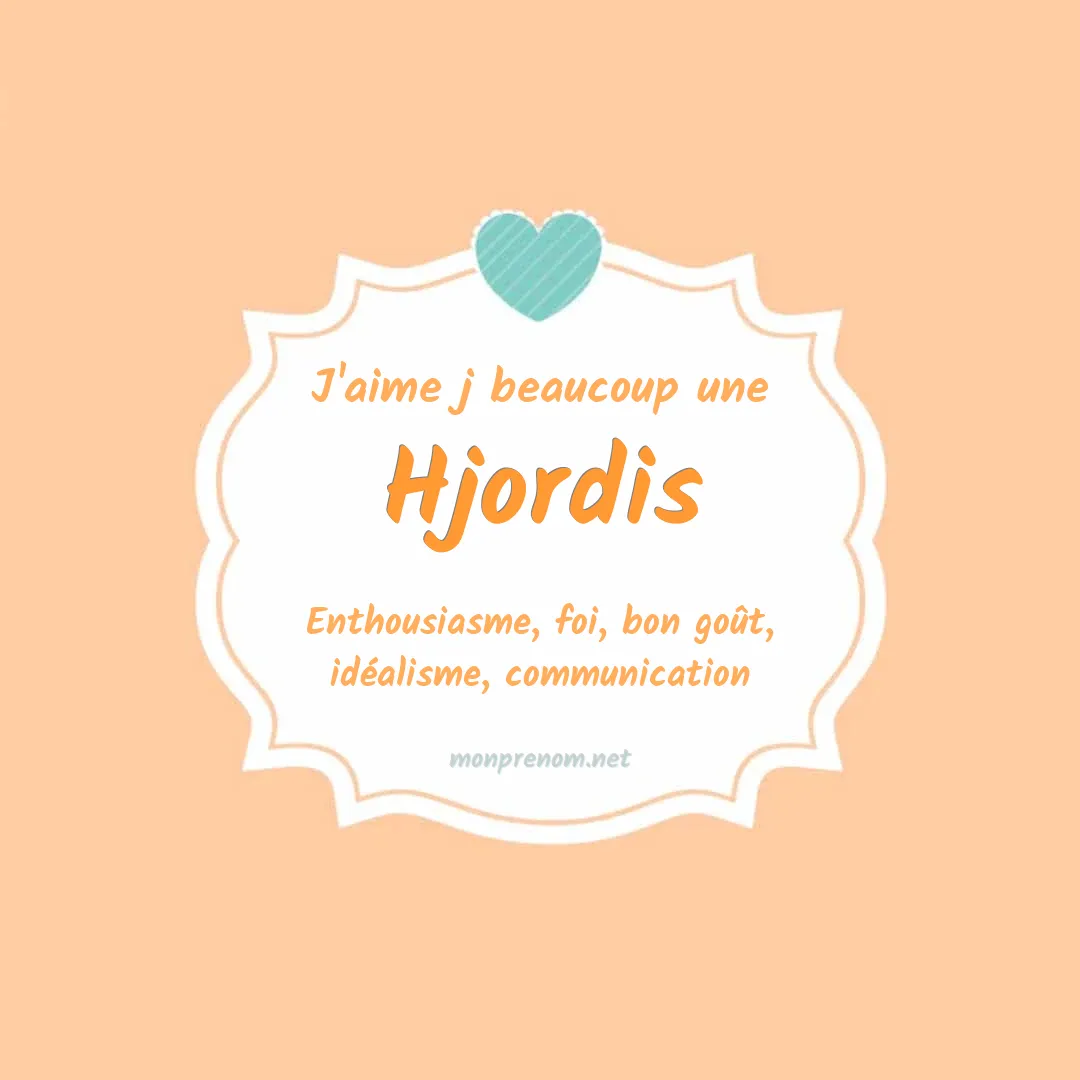 J'aime beaucoup Hjordis