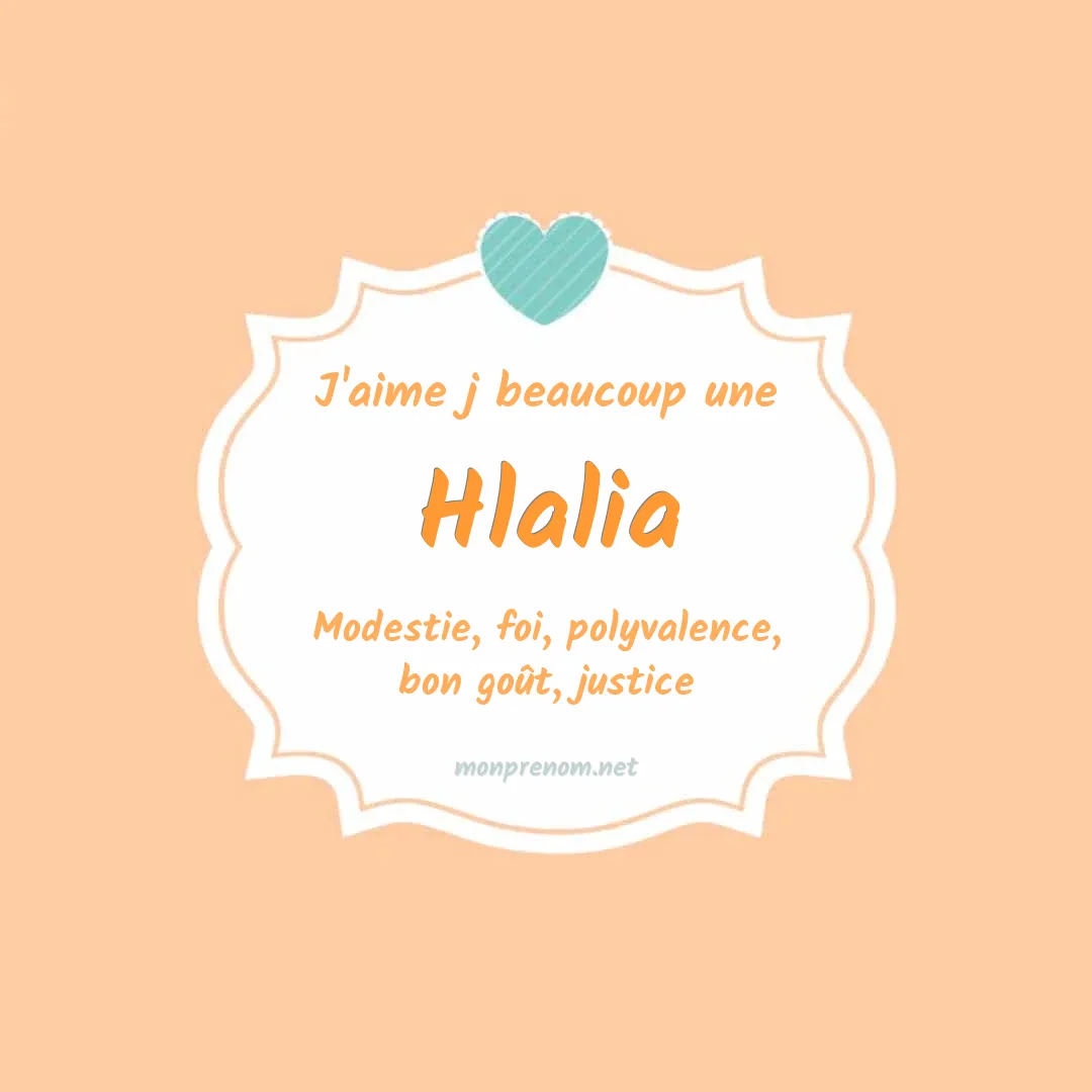 J'aime beaucoup Hlalia