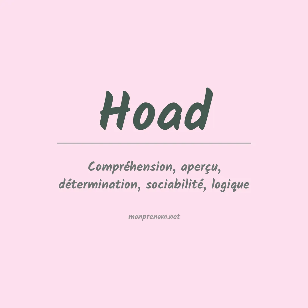 Prénom Hoad