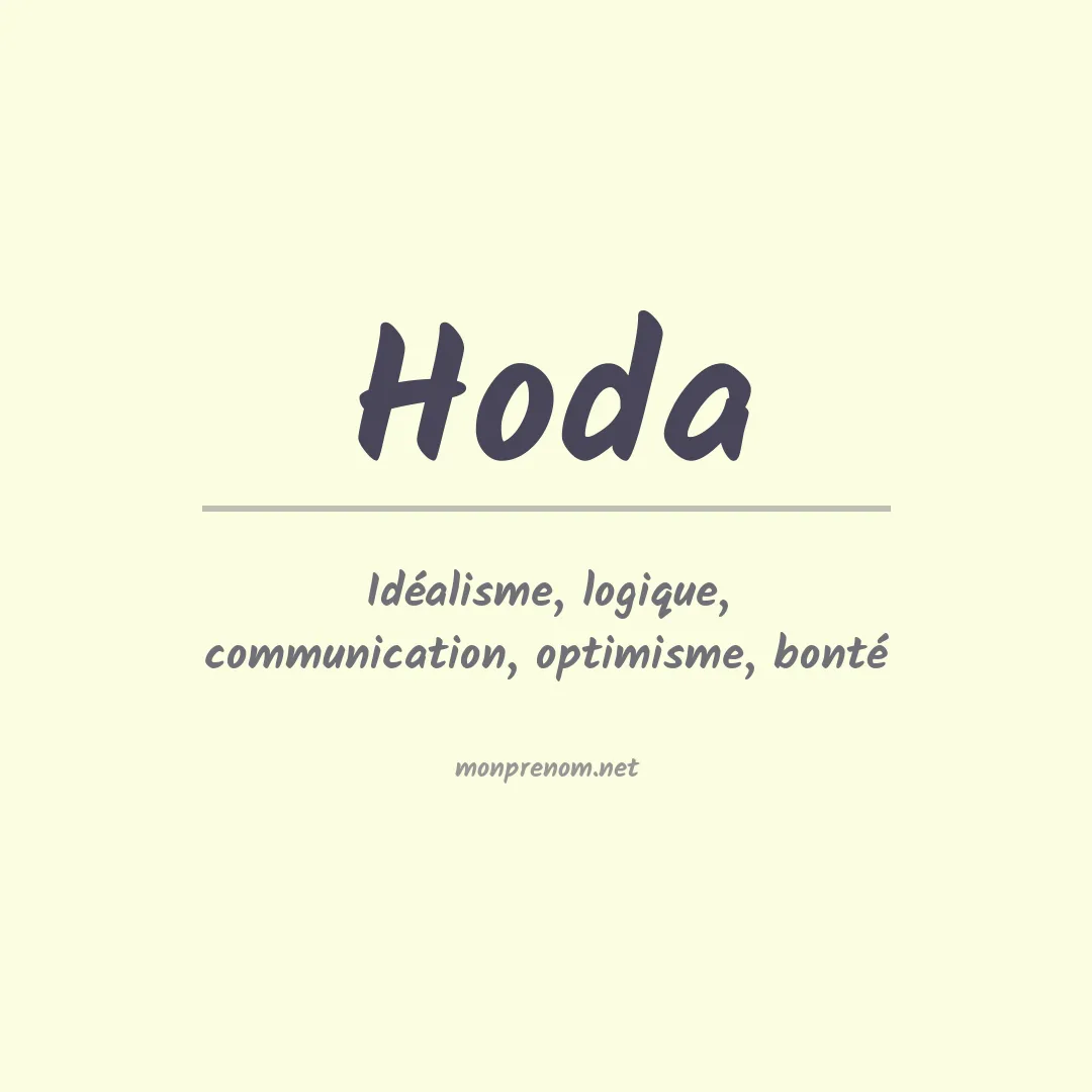 Prénom Hoda