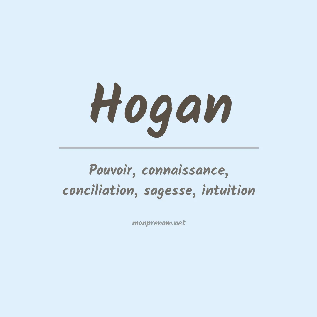 Prénom Hogan