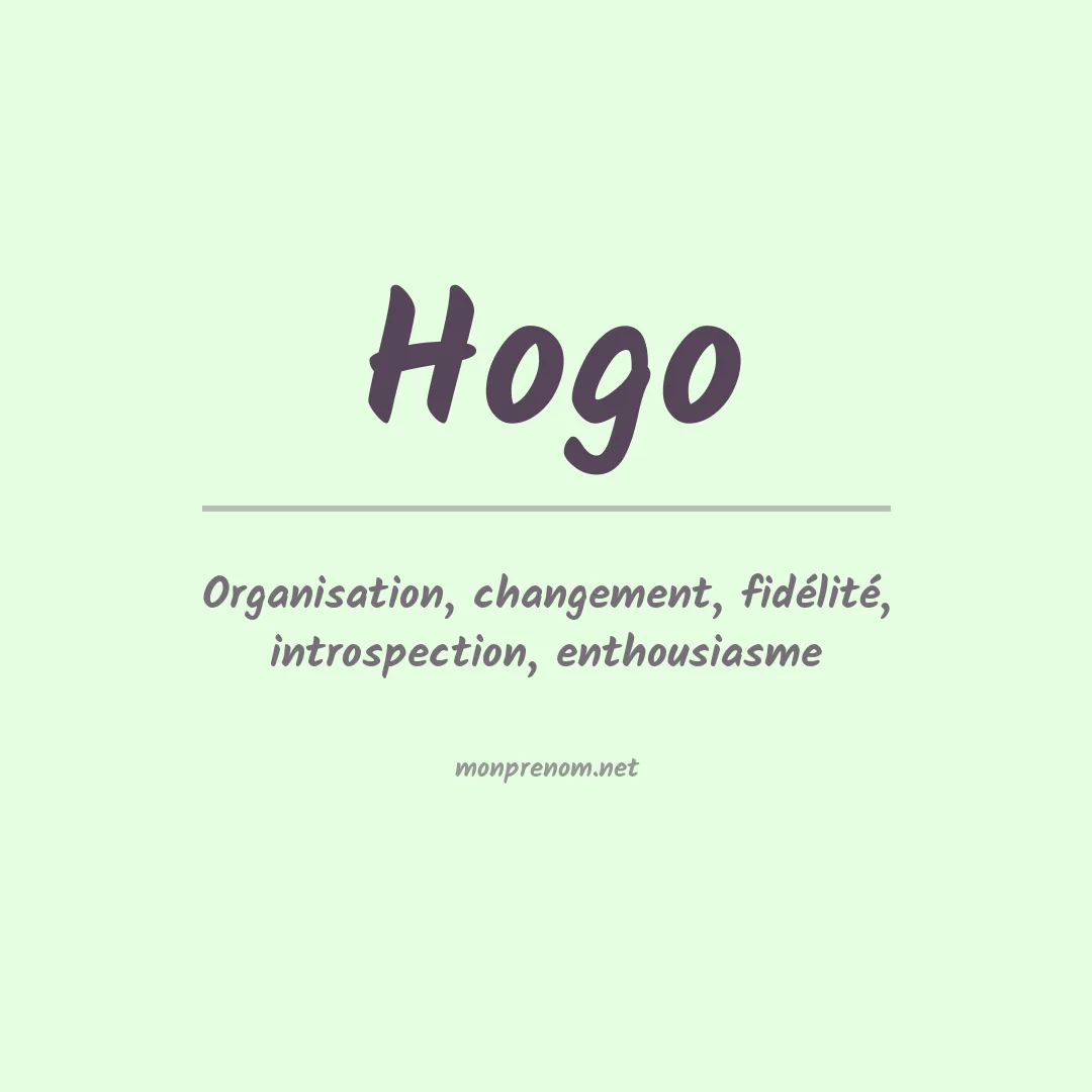 Prénom Hogo