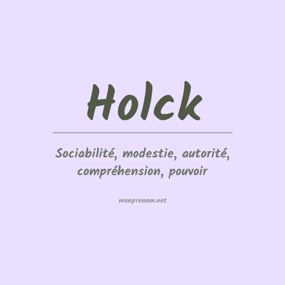 Prénom Holck