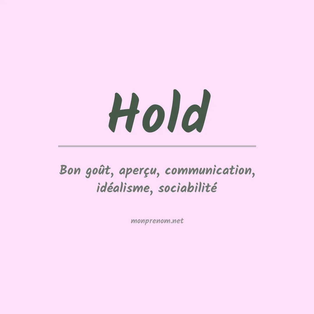 Prénom Hold