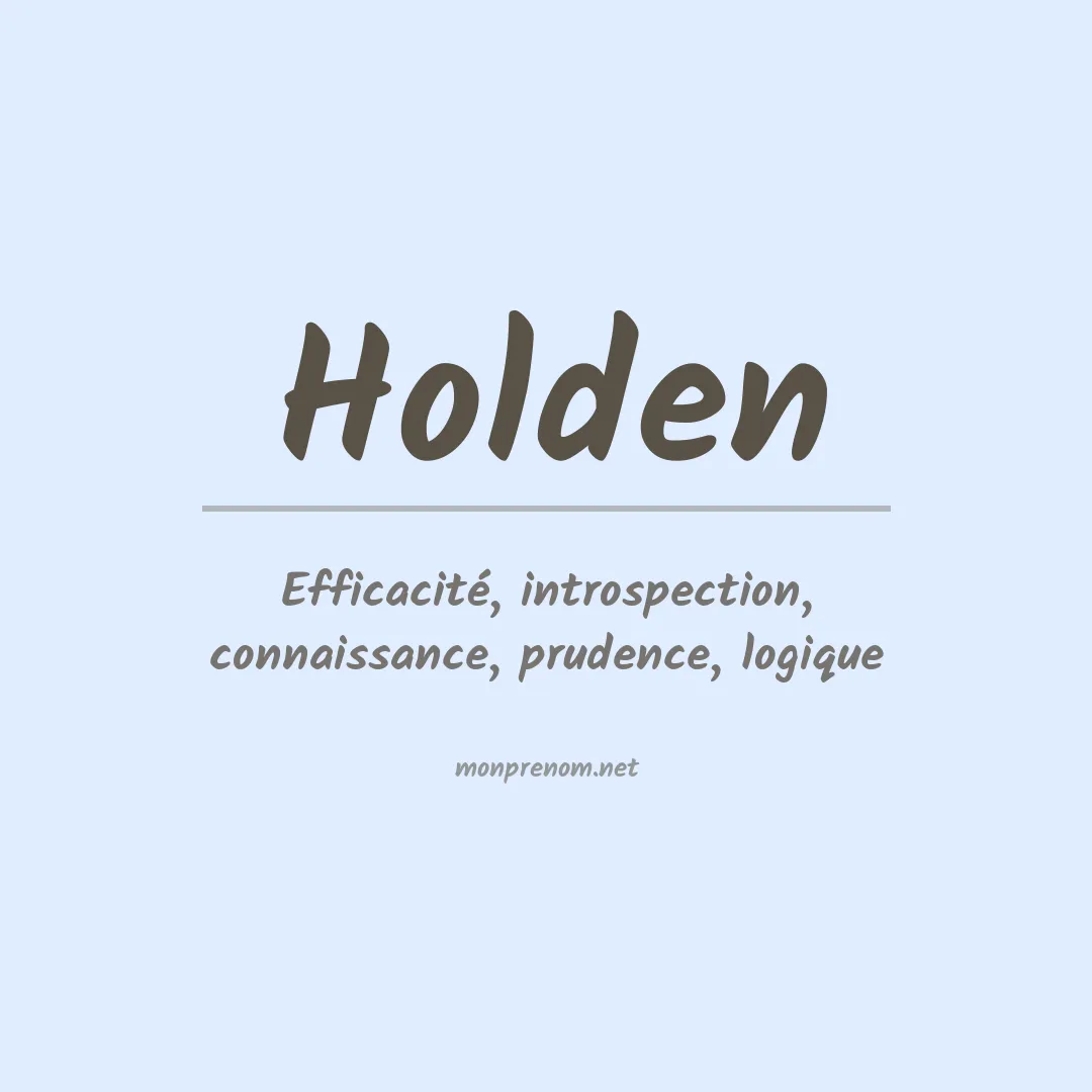 Prénom Holden