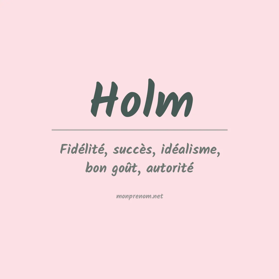Prénom Holm