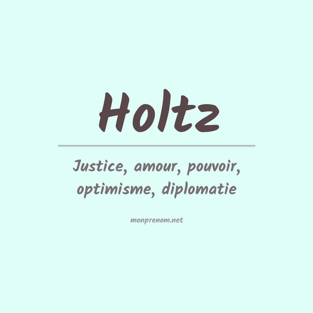 Prénom Holtz