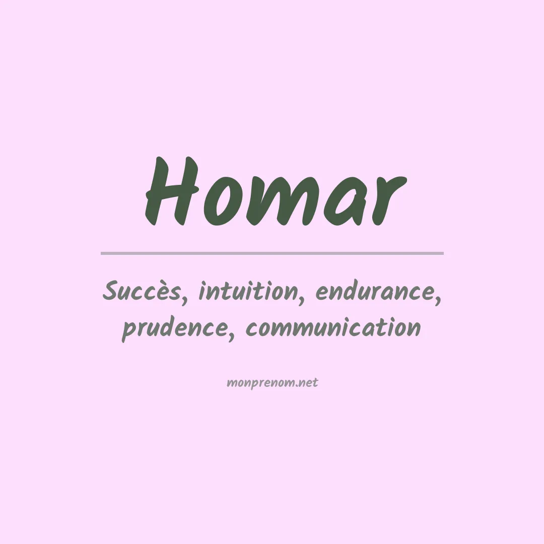 Prénom Homar