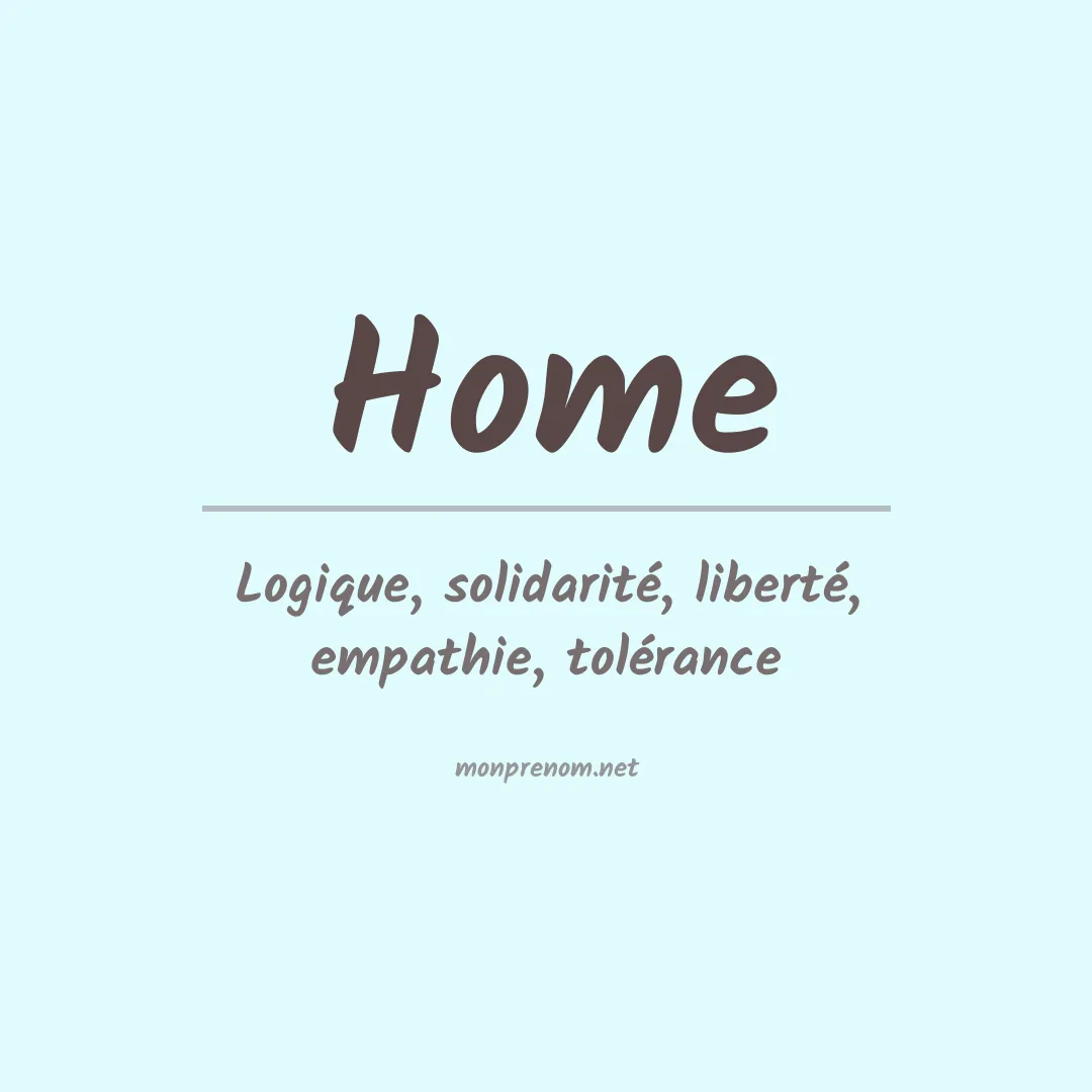 Prénom Home