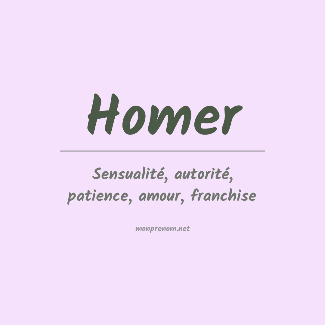 Prénom Homer