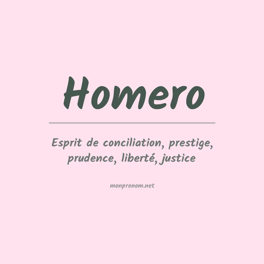 Prénom Homero