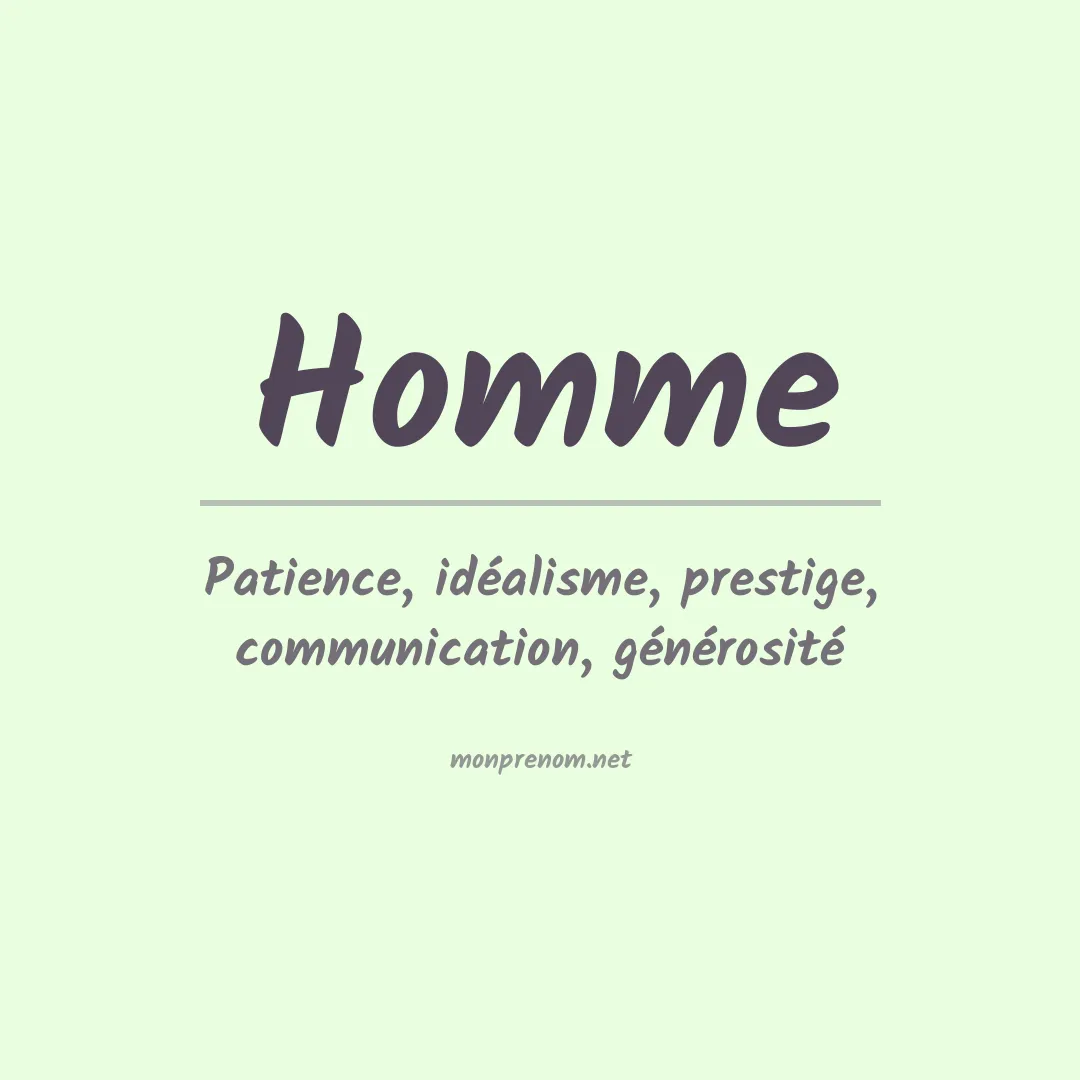 Prénom Homme