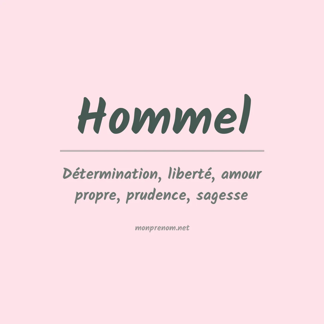 Prénom Hommel