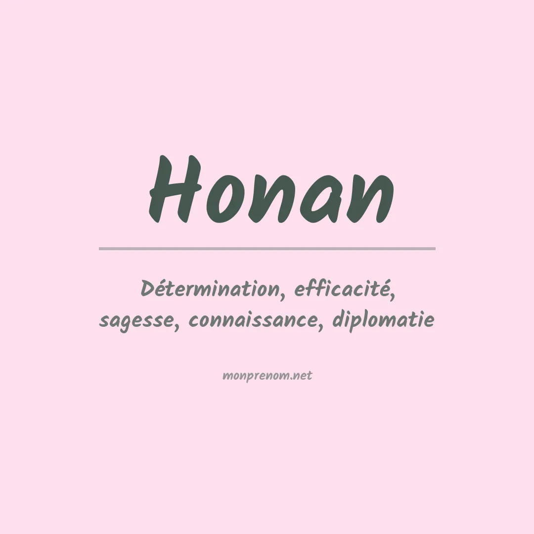 Prénom Honan