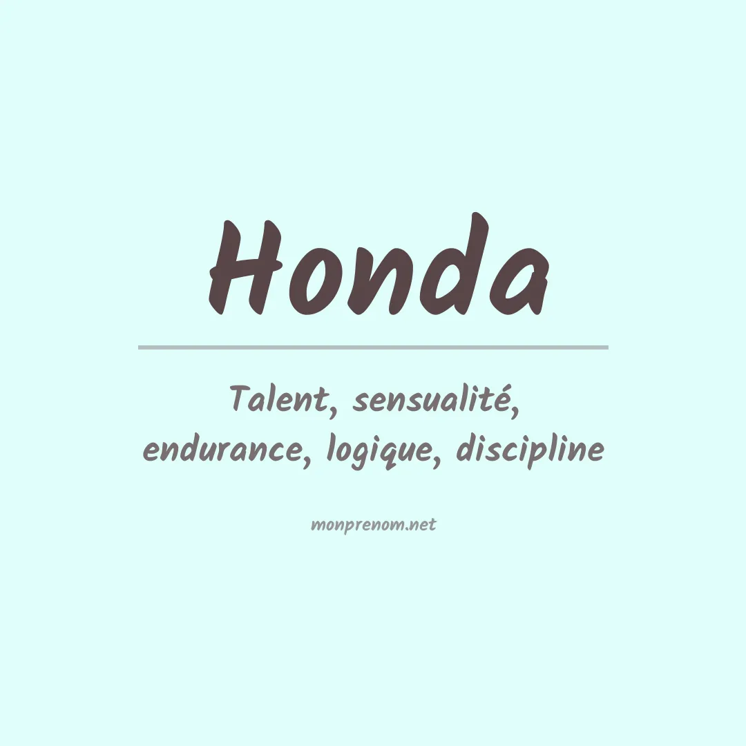 Prénom Honda