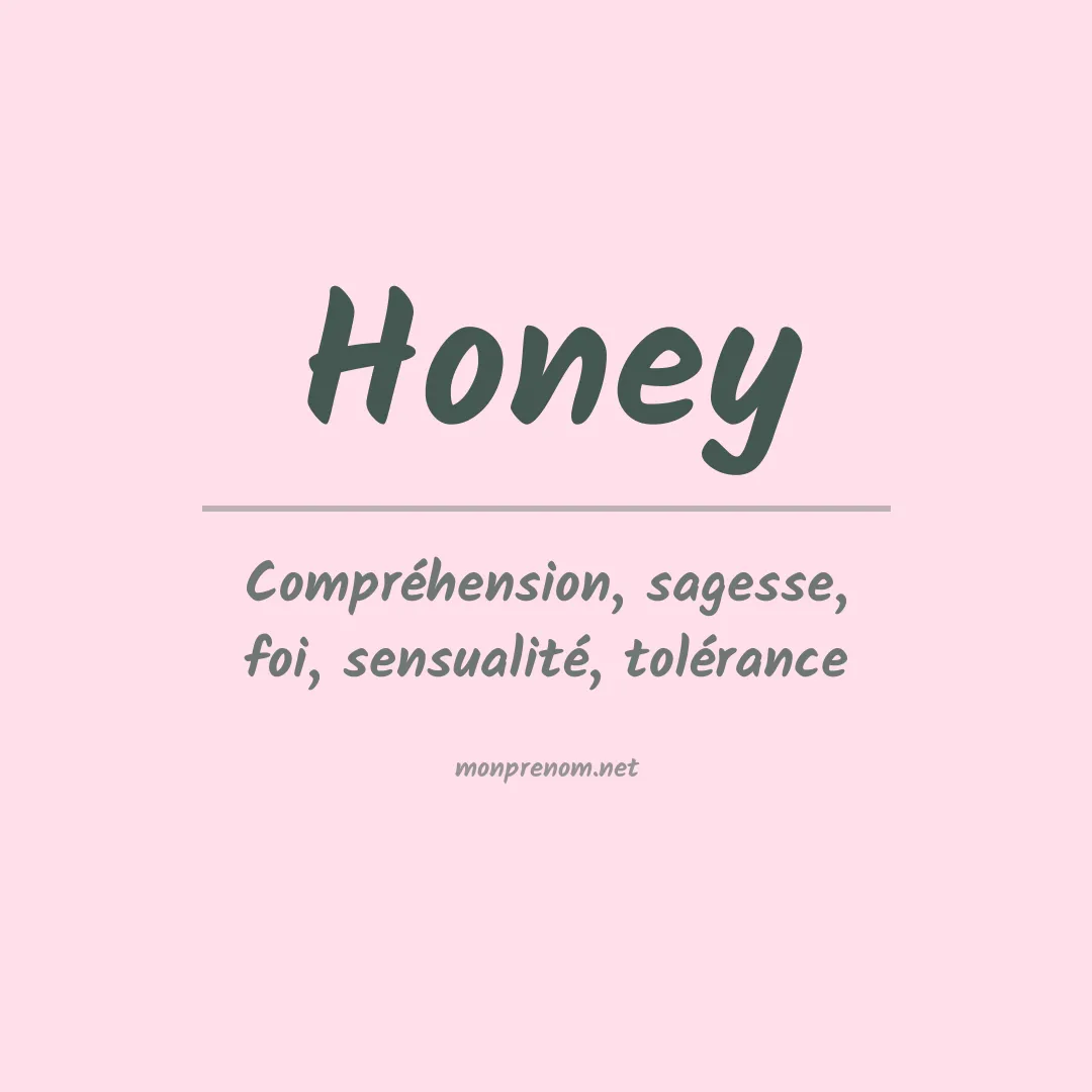 Prénom Honey