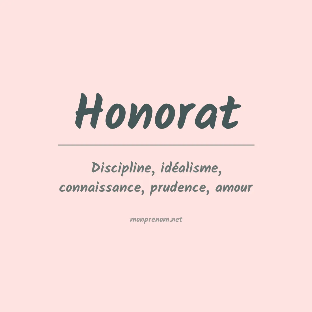Prénom Honorat
