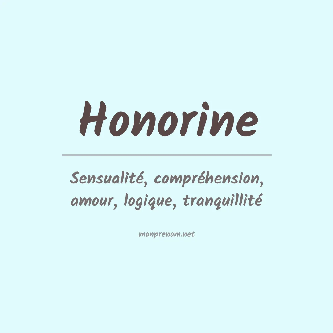 Prénom Honorine