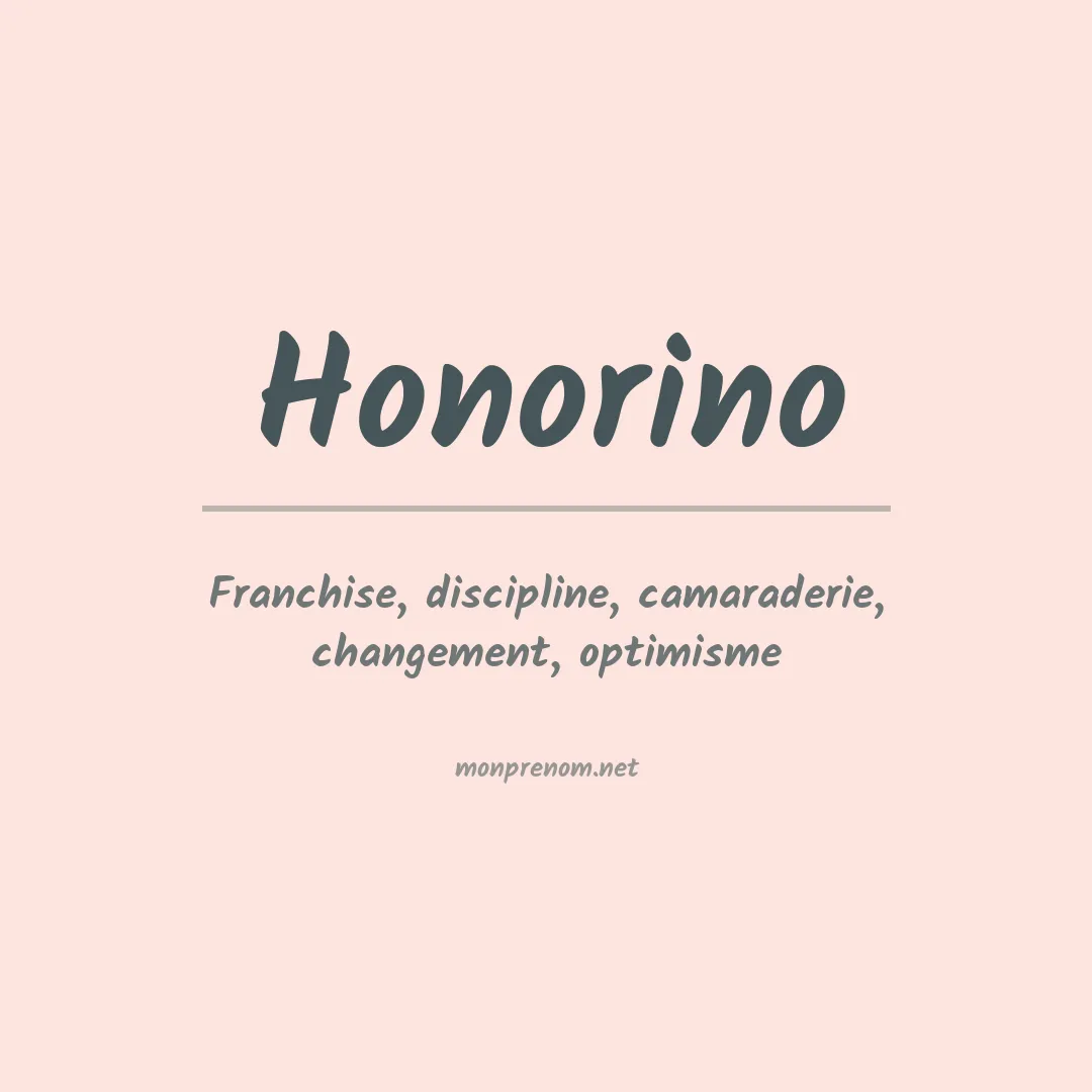 Signification du prénom Honorino