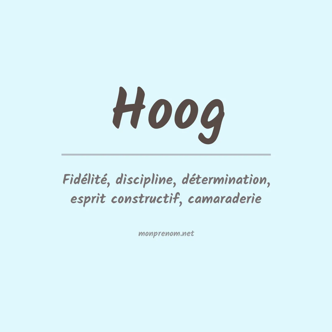 Prénom Hoog