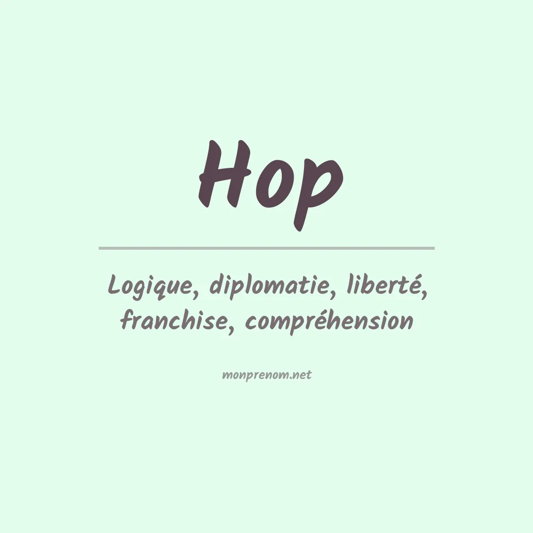 Prénom Hop