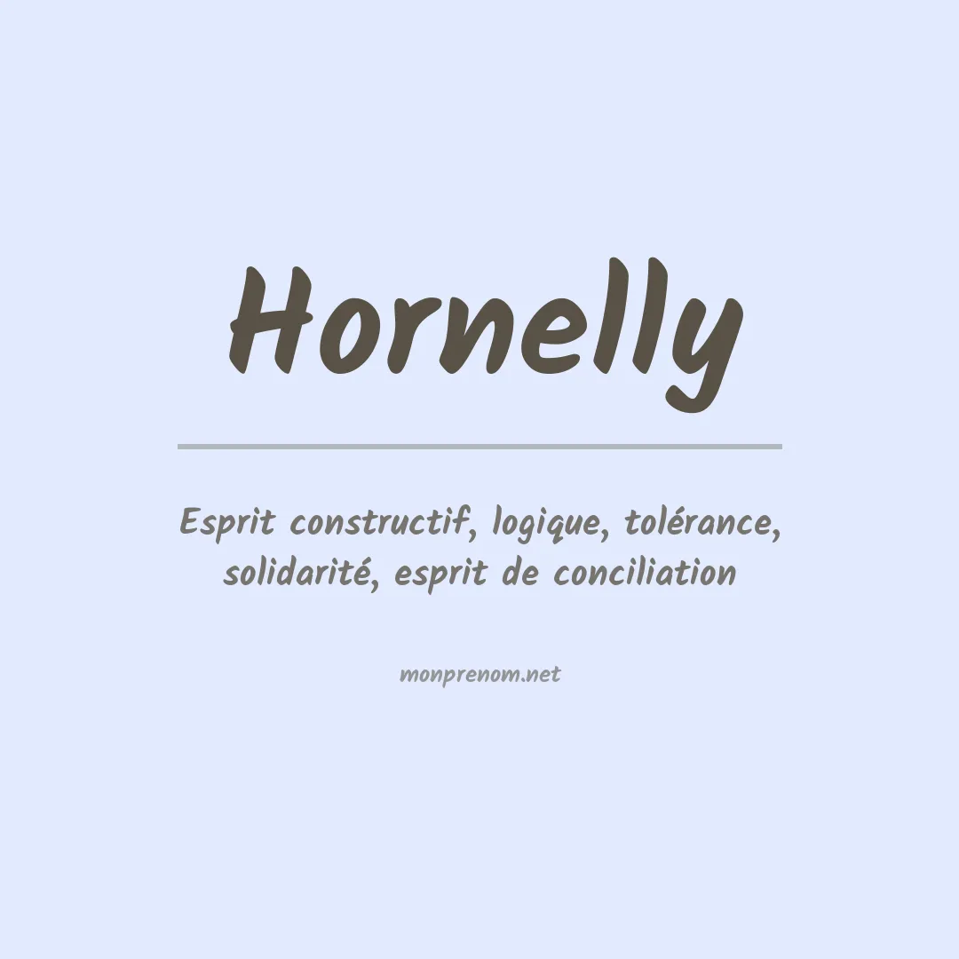Signification du prénom Hornelly