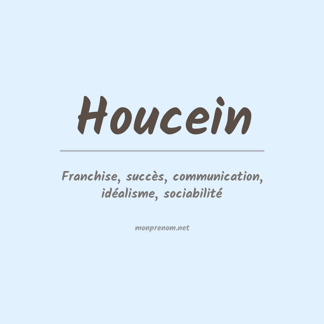 Prénom Houcein