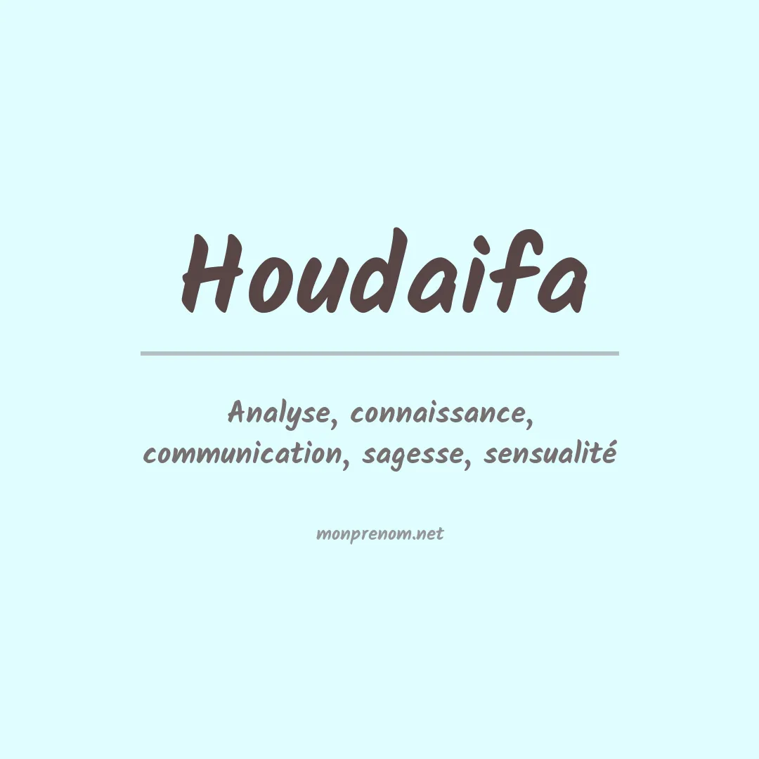 Signification du prénom Houdaifa