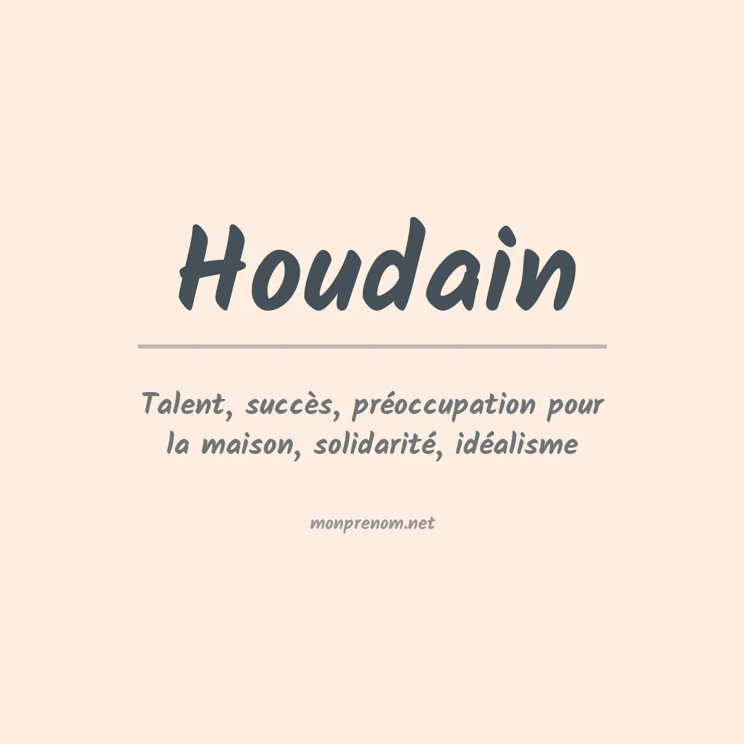 Signification du prénom Houdain